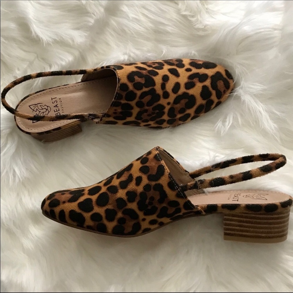 LAST PAIR size 10❗️LEOPARD VEGAN slip on mules - Picture 7 of 7